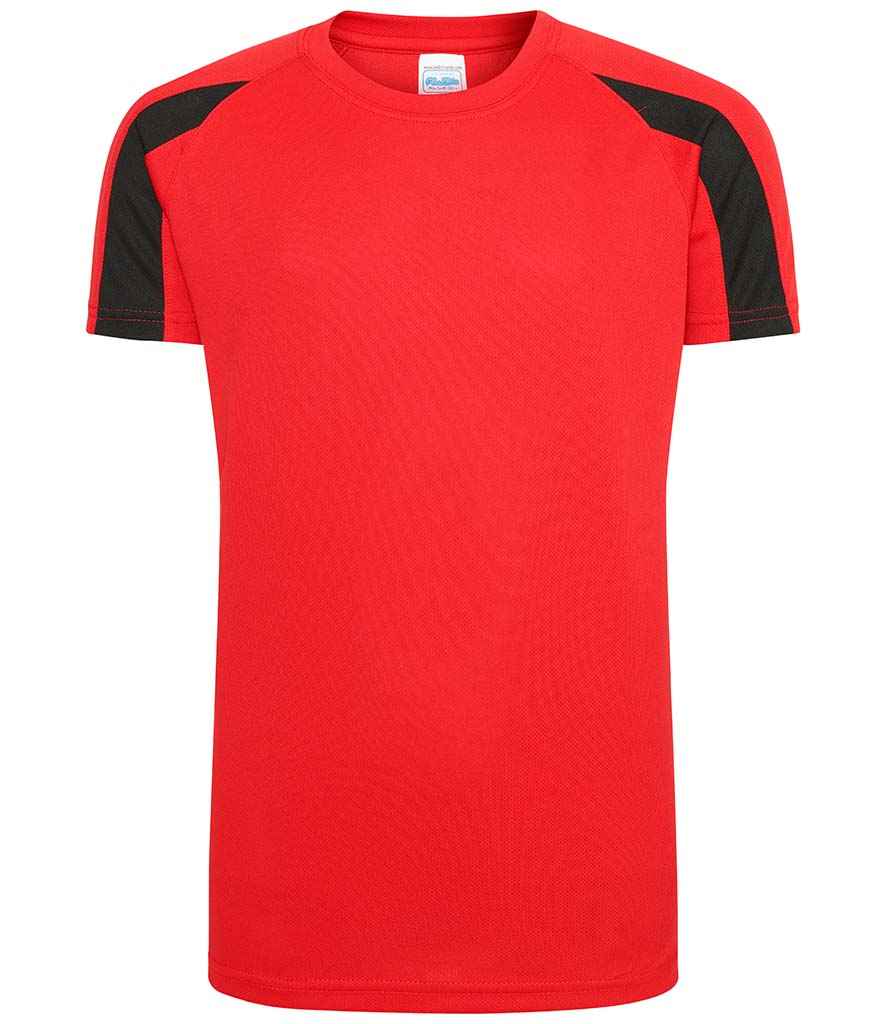 AWDis JC03J Kids Cool Contrast Raglan Sleeves T-Shirt - Image 6