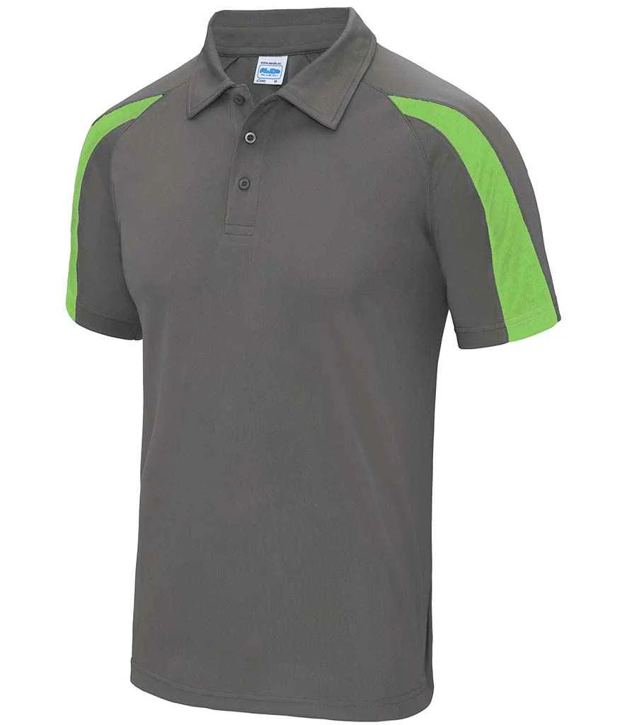 AWDis Cool JC043 Men(Unisex) Contrast Polyester Polo Shirt - Image 13