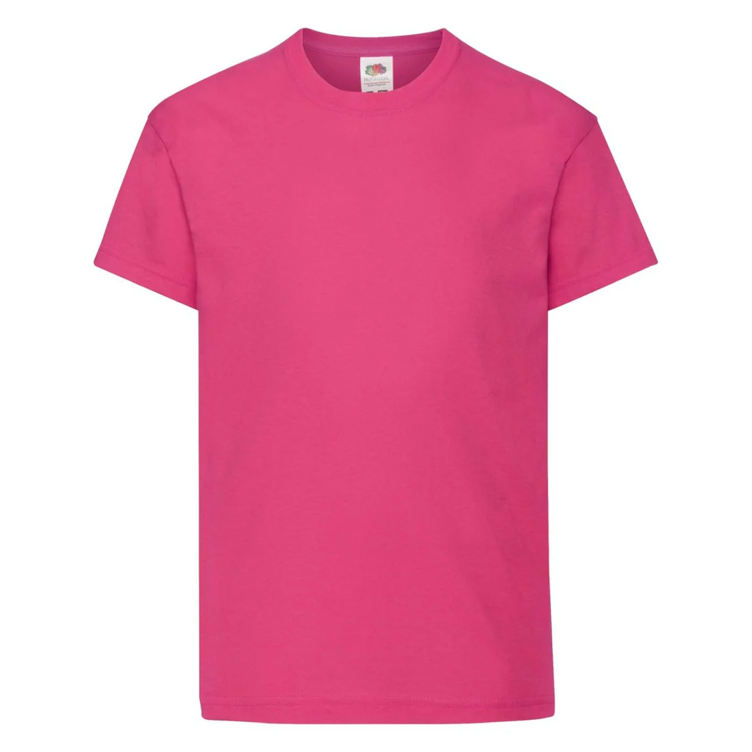 Fruit Of The Loom 61019 Kids Original Cotton Short Sleeve T-Shirt Main Color - Image 27