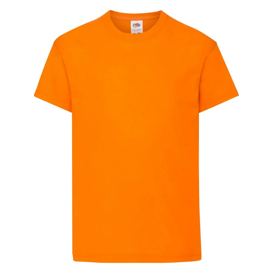 Fruit Of The Loom 61019 Kids Original Cotton Short Sleeve T-Shirt Main Color - Image 31