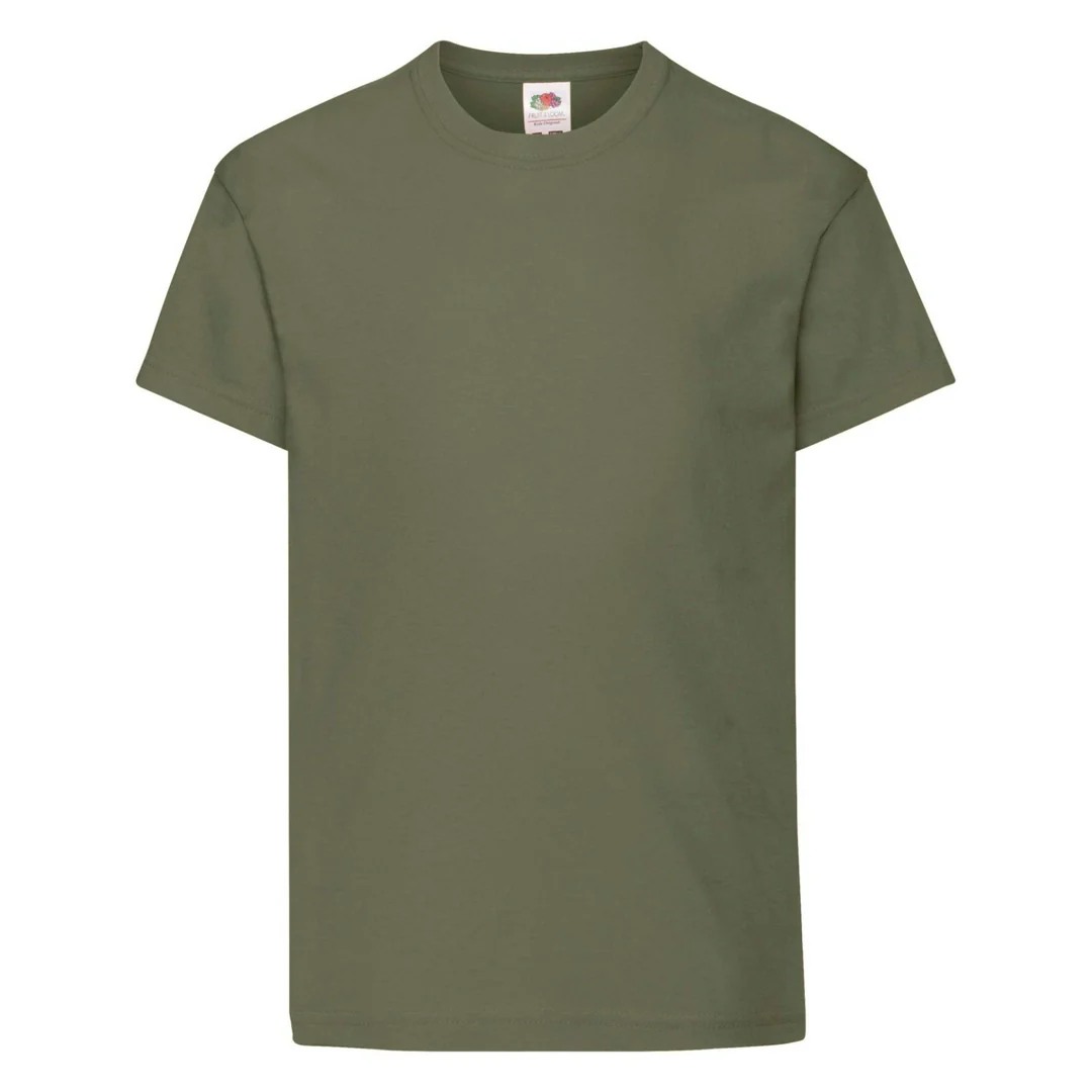 Fruit Of The Loom 61019 Kids Original Cotton Short Sleeve T-Shirt Main Color - Image 32