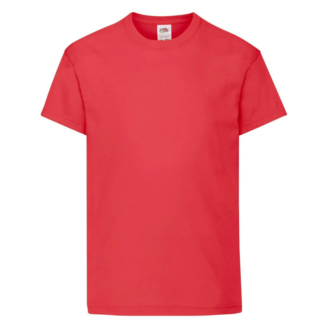 Fruit Of The Loom 61019 Kids Original Cotton Short Sleeve T-Shirt Main Color - Image 34
