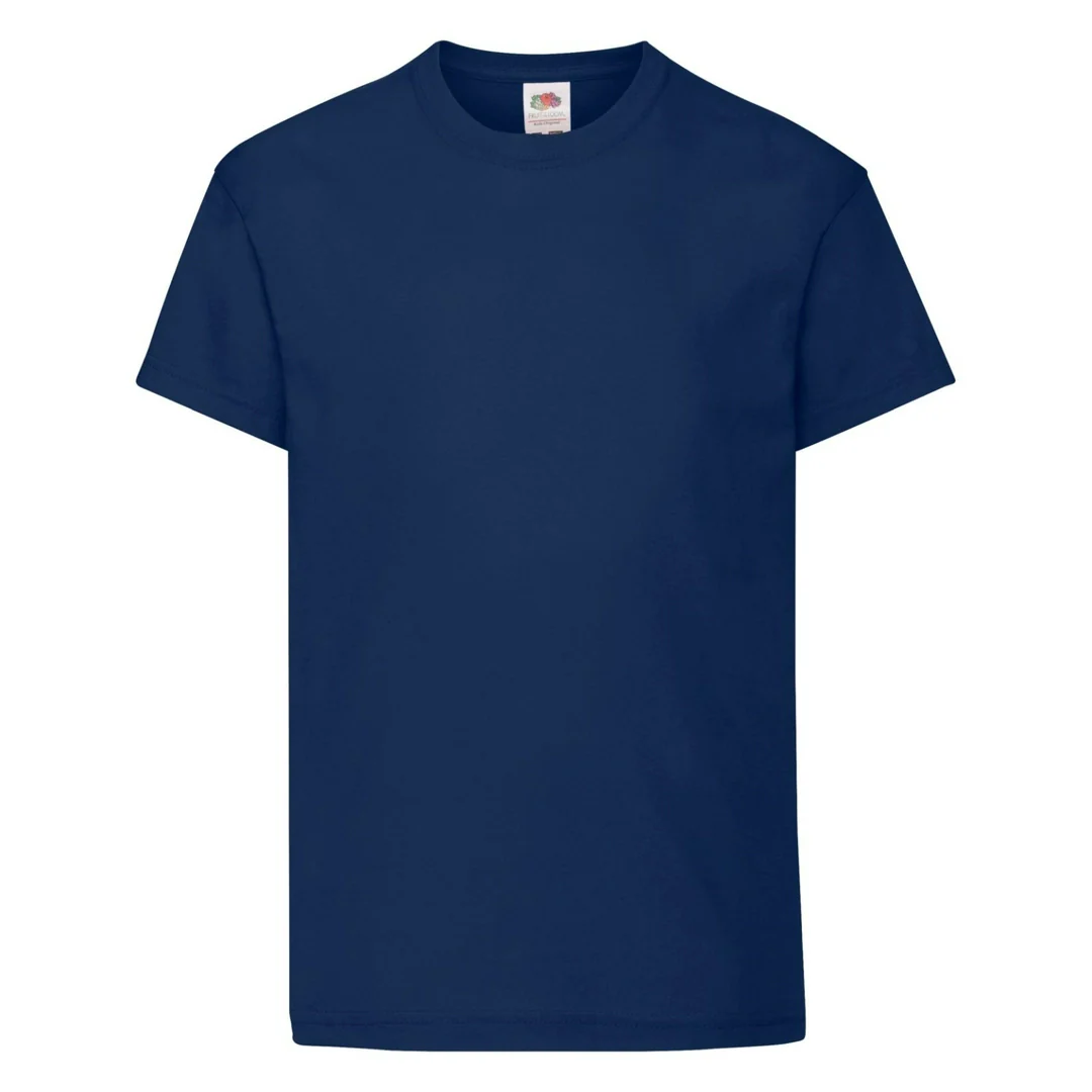 Fruit Of The Loom 61019 Kids Original Cotton Short Sleeve T-Shirt Main Color - Image 42