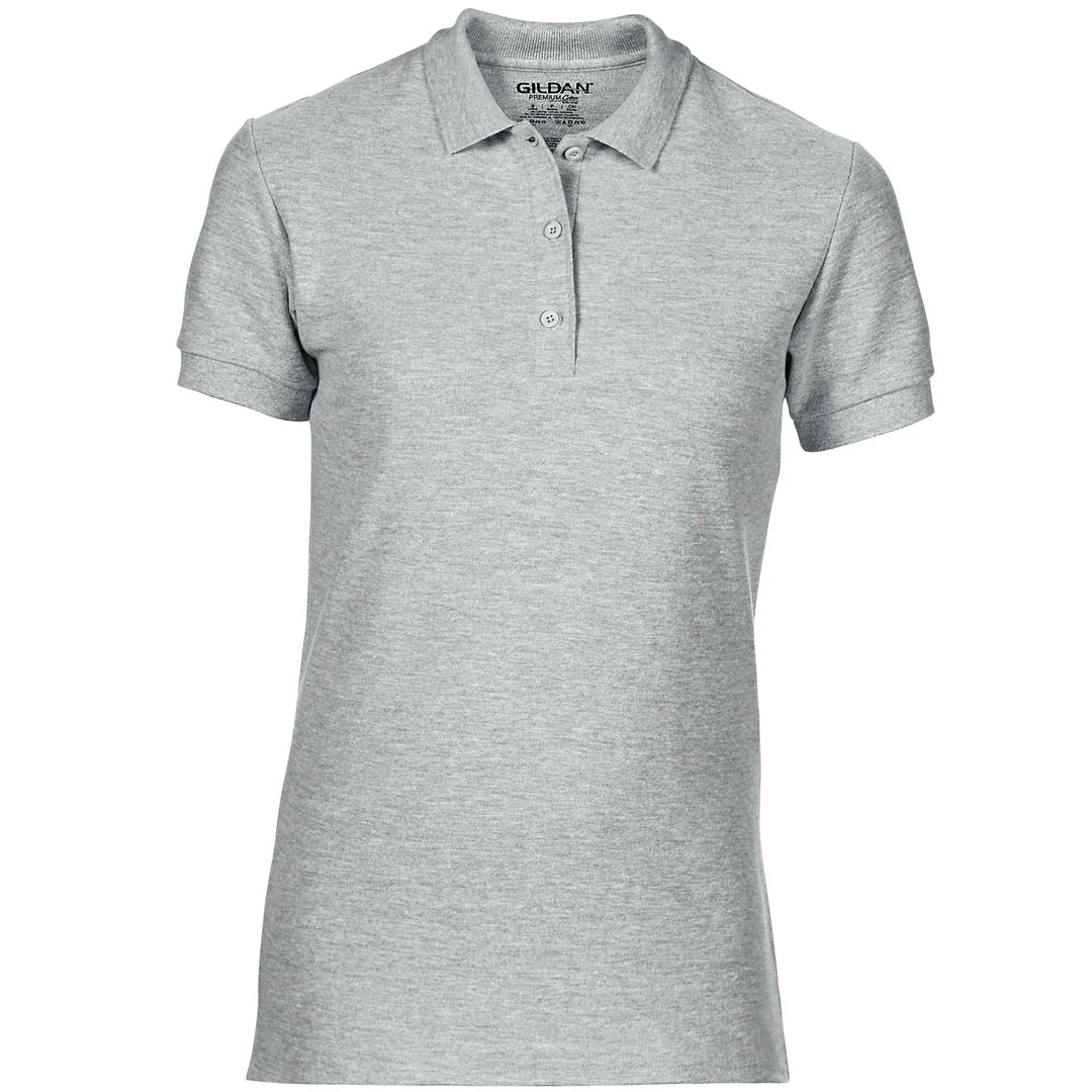 Gildan 85800L Ladies Premium Double Pique Cotton Polo Shirt 225gsm - Image 9