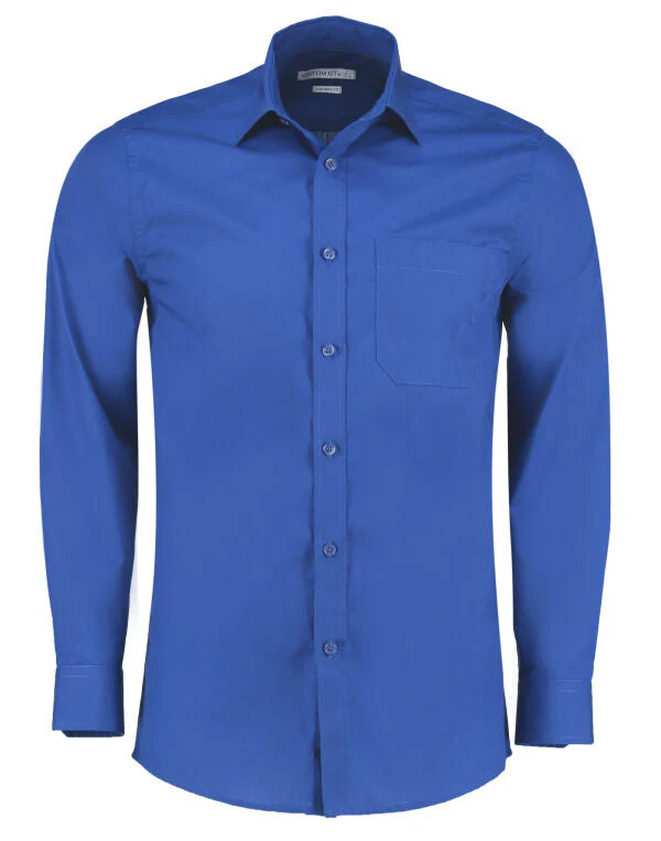 Kustom Kit KK142 Tailored Fit Long Sleeve Poplin Shirt Main color - Image 7