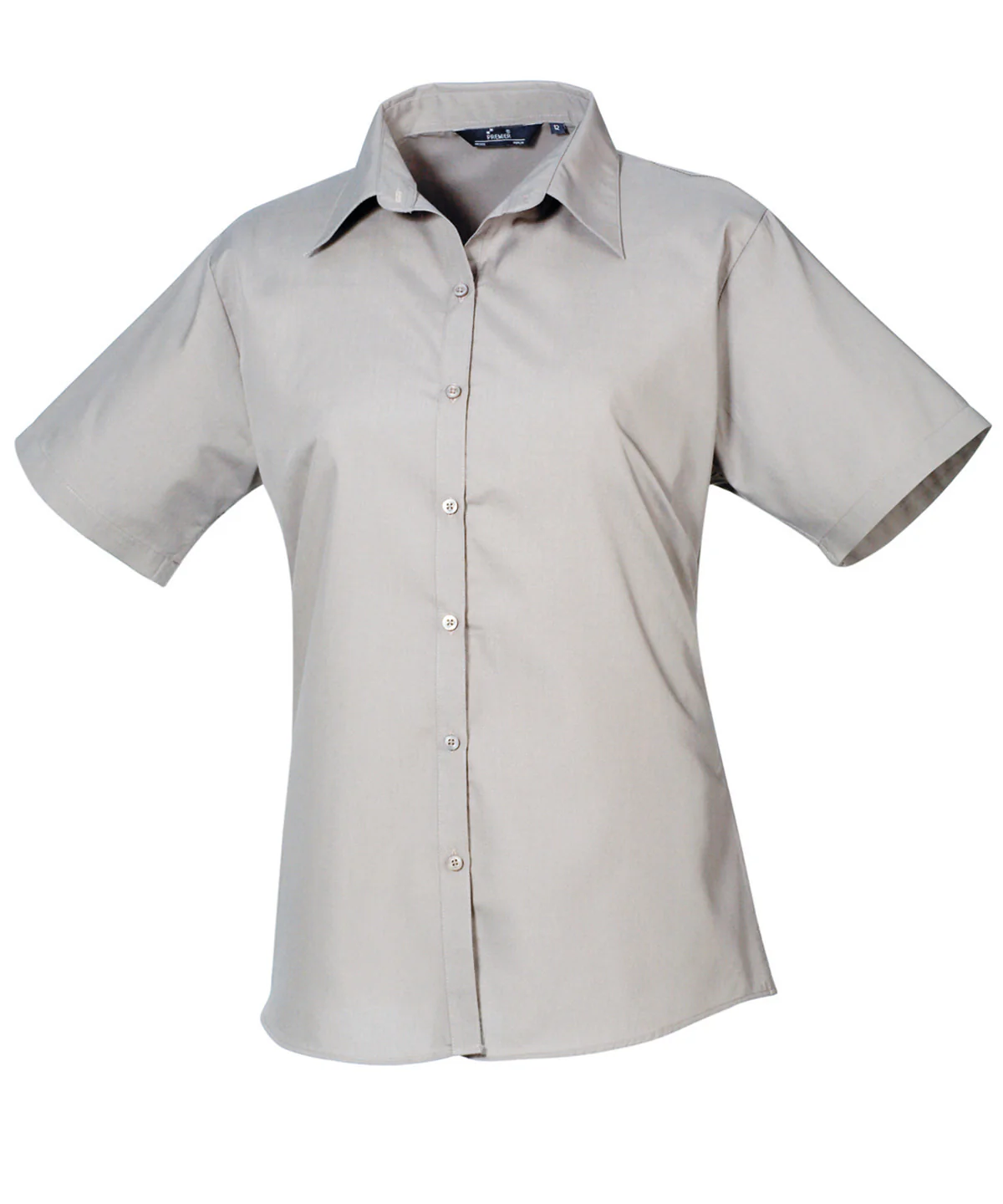 Premier Ladies Short Sleeve Poplin Blouse Light color PR302 - Image 8