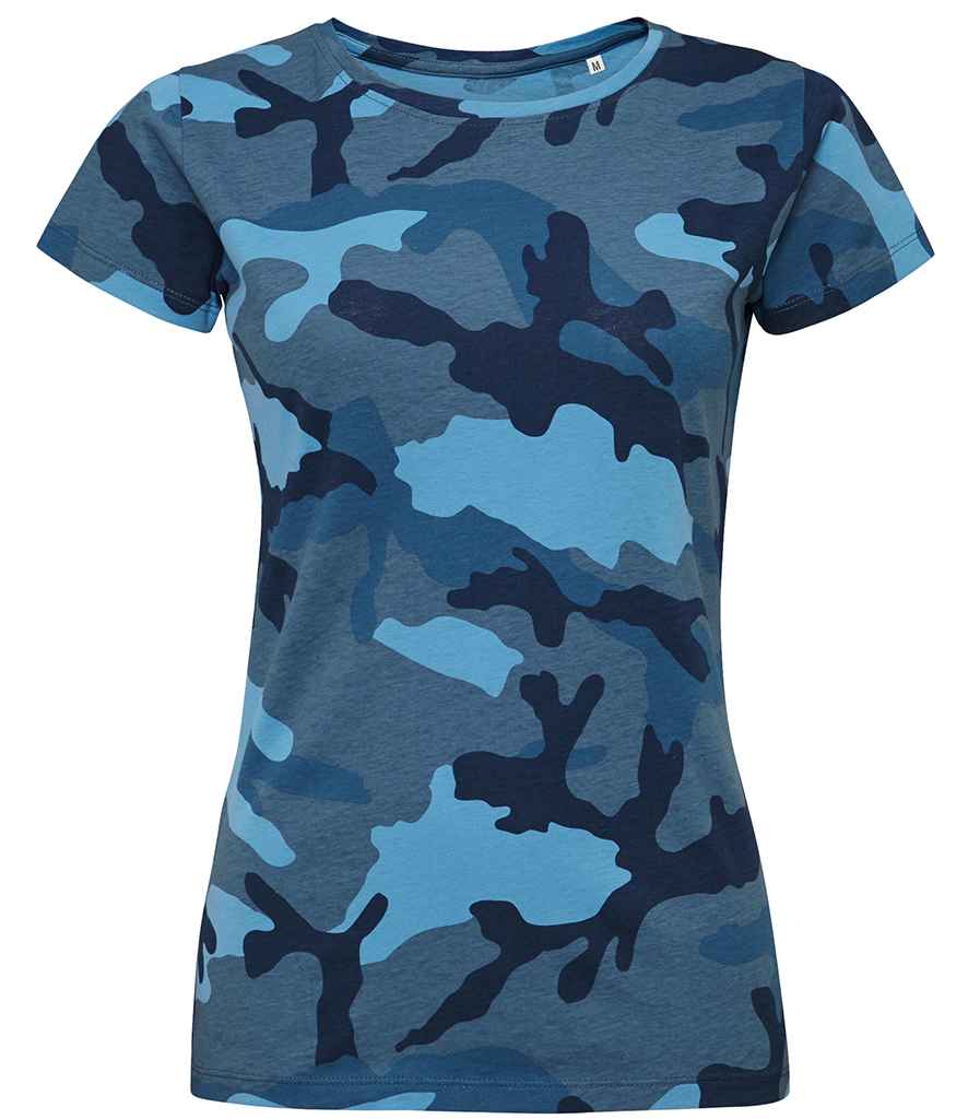 SOL'S Ladies Camo T-Shirt SOL01187 - Image 3