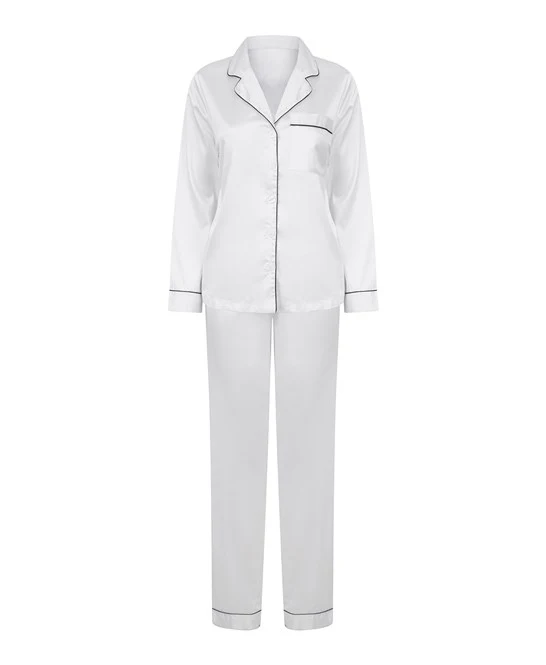 Towel City TC055 Ladies Satin Long Pyjamas - Image 11
