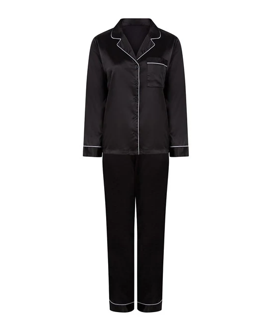 Towel City TC055 Ladies Satin Long Pyjamas - Image 14